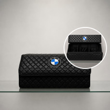 Органайзер BMW из экокожи черный с черной ниткой, L