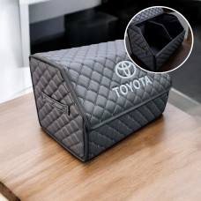 Органайзер Toyota з екошкіри чорний з чорною ниткою, M