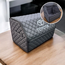 Органайзер Toyota з екошкіри чорний з чорною ниткою, S