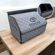 Органайзер Toyota з екошкіри сірий із сірою ниткою, M