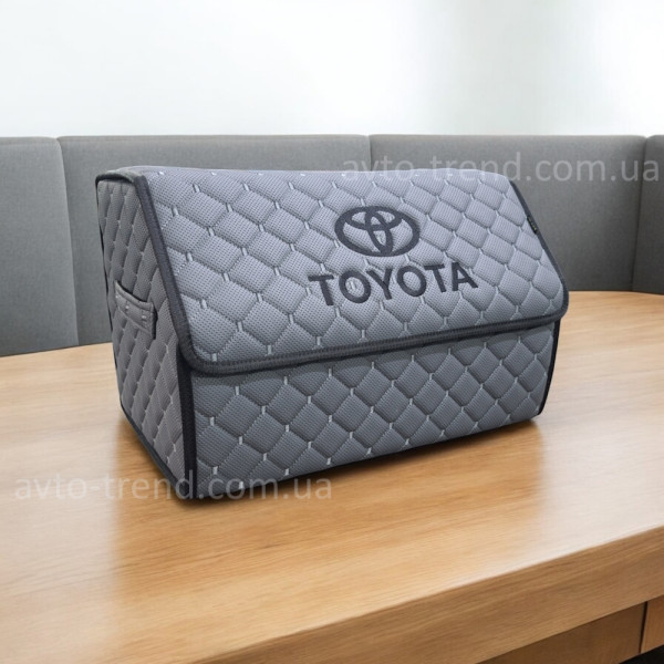 Органайзер Toyota з екошкіри сірий із сірою ниткою, M