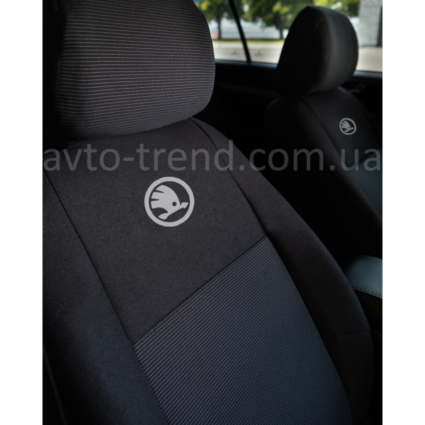 Чохли Автотканина Преміум Skoda (1+1)