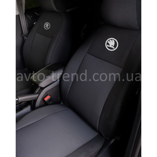 Чохли Автотканина Преміум Skoda (1+1)