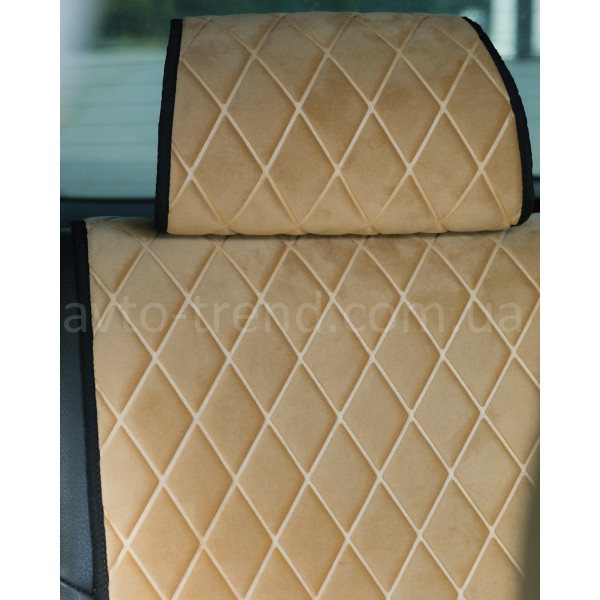 Накидка Люкс XL пайка, бежевий ромб (1+1)