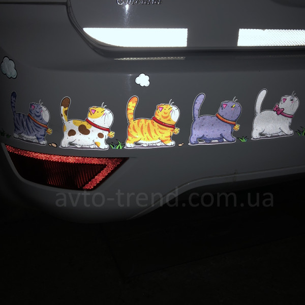 Наліпки "Котики", L